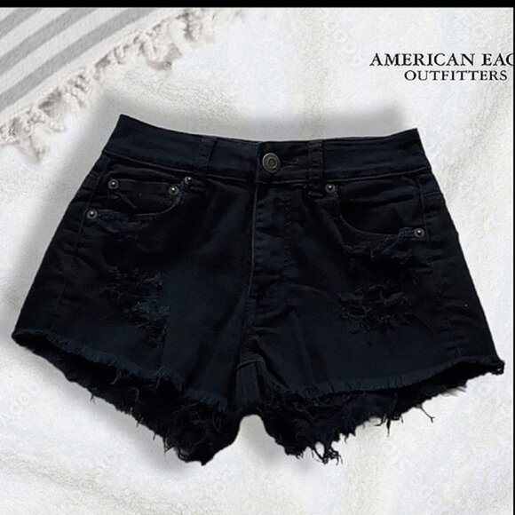 AEO- Hi-Rise Festival Fringe Shorts-Rare- NWT- Size 00 - Picture 8 of 15